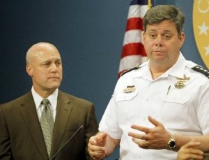 Mayor Mitch Landrieu and NOPD Superintendent Ronal Serpas