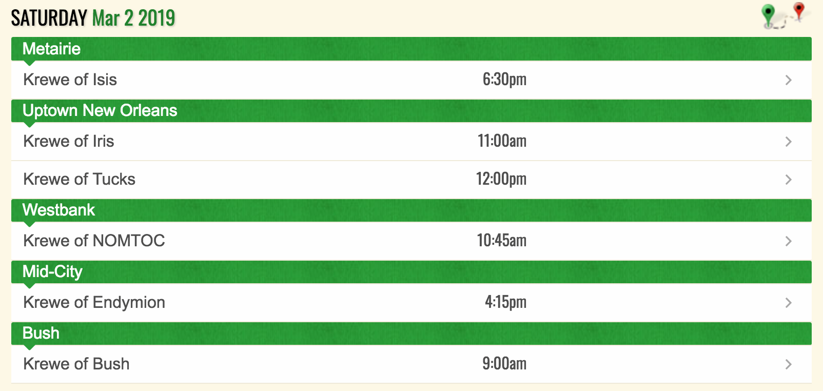 road closures for mardi gras 2025