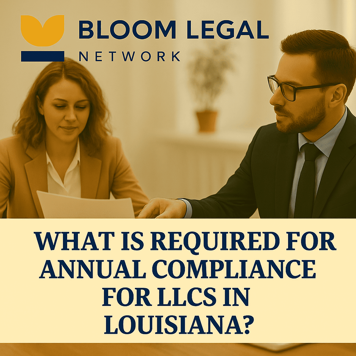 Annual compliance guidance for Louisiana LLCs, connecting business owners with trusted legal support through Bloom Legal Network.